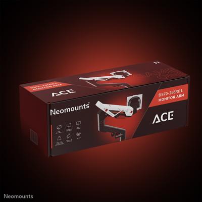 Neomounts ACE DS70-256RD1 24-57 Gaming Monitorarm Rood/Wit/Zwart Neomounts ACE DS70-256RD1 24-57 Gaming Monitorarm Rood/Wit/Zwart