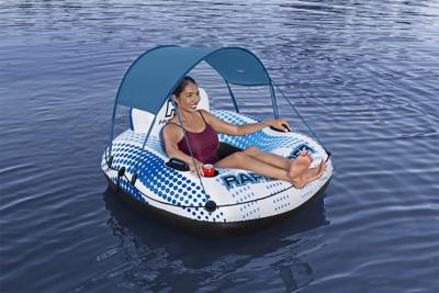 Bestway Opblaasbaar Wiel met Handvaten Rapid Rider met Parasol D137 cm Strand en Zwembad 43725