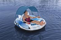 Bestway Opblaasbaar Wiel met Handvaten Rapid Rider met Parasol D137 cm Strand en Zwembad 43725 - thumbnail
