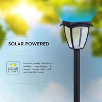 V-TAC VT-984 Solar Gazonlamp - IP65 Waterdicht - Mat Zwart - 2W - 110 Lumen - 3000K + 6000K - thumbnail