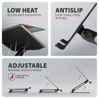 AXAGON Laptopstandaard In hoogte verstelbaar, Kantelbaar - thumbnail