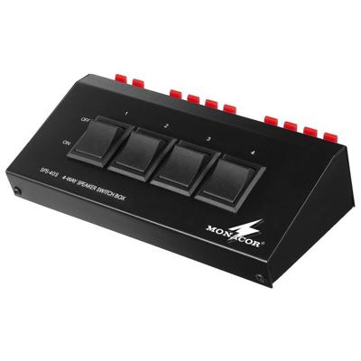 Monacor Speaker Switch Box voor 4 paar luidsprekers (200 WMAX)