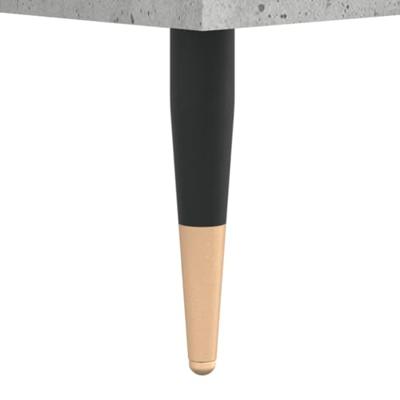 Platenkast 121x38x48 cm bewerkt hout betongrijs