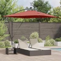 VidaXL Cantilever banana parasol terracotta 249 x 249 x 250 cm - thumbnail