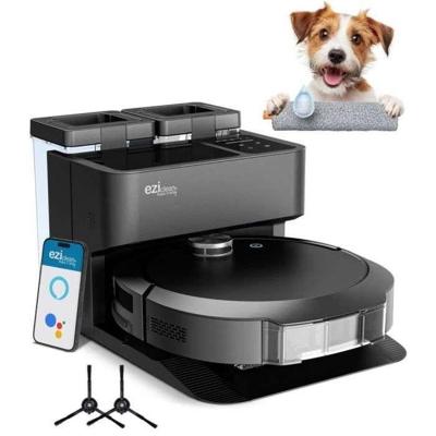 Verbonden robotstofzuiger en dweil met EZICLEAN All-in-one Z10 Plus ledigingsbasis - 240 min - 6000pa - 180m² - 1,5L