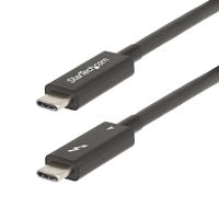 StarTech.com 2m Actieve Thunderbolt 4 Kabel, 40Gbps, 100W PD, 4K/8K Video, Intel-Certified Thunderbolt Kabel, Compatibel met USB4/TB4/ USB 3.2/ USB Type-C/DisplayPort/TB3 (A40G2MB-TB4-CABLE) - thumbnail
