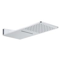 luxe vierkante wand-hoofddouche+waterval 600x25 chr - thumbnail