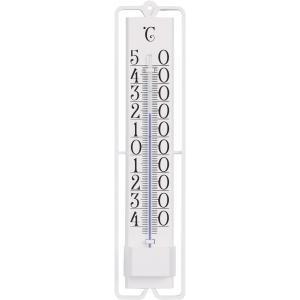 Buitenthermometer kunststof Novelli wit 19.5 cm Buitenthermometer kunststof Novelli wit 19.5 cm
