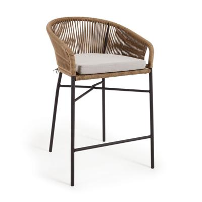 Kave Home Barkruk 'Yanet' kleur Beige (zithoogte 65cm)