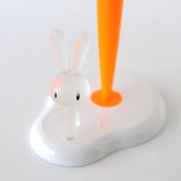 Alessi Bunny & Carrot Keukenrolhouder kunststof wit - thumbnail