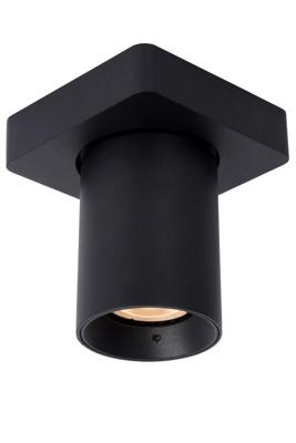 Lucide NIGEL - Plafondspot - LED Dim to warm - GU10 - 1x5W 2200K/3000K - Zwart Lucide NIGEL - Plafondspot - LED Dim to warm - GU10 - 1x5W 2200K/3000K - Zwart