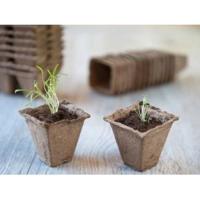 Turfpottrays H5x4x4cm set a 6 trays van 12 stuks Nature - Nature - thumbnail