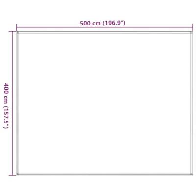 VidaXL Tenttapijt 400x500 cm zwart