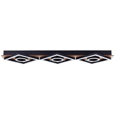 Brilliant Plafondlamp zwart met houtMaureen 88cm - G80113/76 Brilliant Plafondlamp zwart met houtMaureen 88cm - G80113/76
