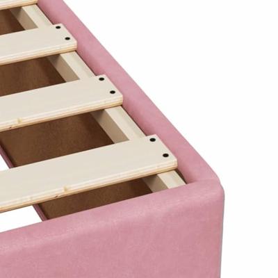 Bedframe zonder matras 120x190 cm fluweel roze
