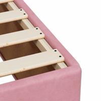 Bedframe zonder matras 120x190 cm fluweel roze - thumbnail