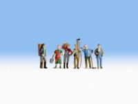 NOCH N Wijnboeren Geverfd, Staand - thumbnail