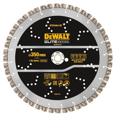 DeWalt DT20464-QZ Elite Diamantblad | Gesegmenteerd | 355 mm |Universeel - DT20464-QZ DeWalt DT20464-QZ Elite Diamantblad | Gesegmenteerd | 355 mm |Universeel - DT20464-QZ