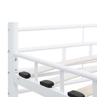 Bedframe metaal wit 140x200 cm - thumbnail