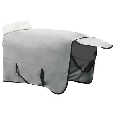VidaXL Paardendeken volledig donkergroen 155 cm polar fleece
