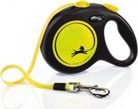Flexi rollijn new classic neon tape zwart / geel - thumbnail