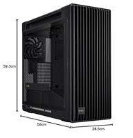 Asus ProArt PA602 Midi-tower PC-behuizing Zwart 3 voorgeïnstalleerde ventilators, Zijvenster, Stoffilter - thumbnail