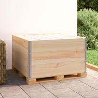 VidaXL Palletopzetranden 3 st 100x100 cm massief grenenhout - thumbnail
