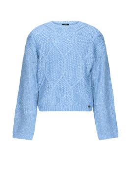 NoBell winter sweater meisjes - licht blauw - Katy - gebreid