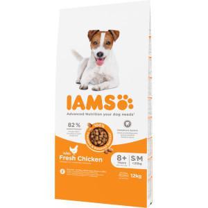 Iams for Vitality Senior Small & Medium met kip hondenvoer 12 kg Iams for Vitality Senior Small & Medium met kip hondenvoer 12 kg
