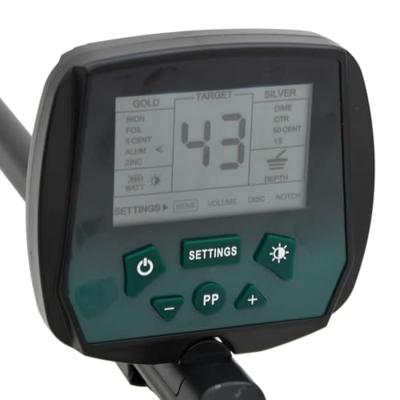 VidaXL Metaaldetector met lcd-scherm 24 cm zoekdiepte