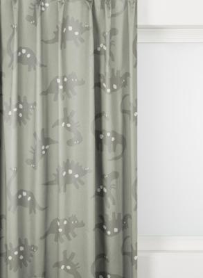 HEMA Gordijnstof Beilen verduisterend dino groen (groen)