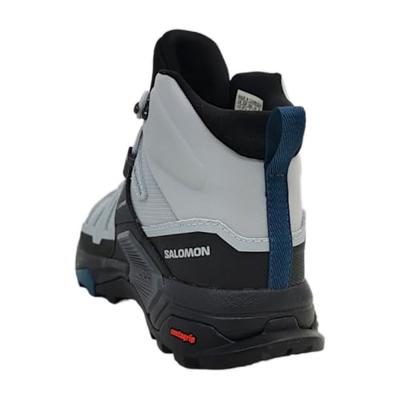 Salomon X ULTRA MID WIDE GTX Hoge Wandelschoen Dames Quarry/Black/Legion Blue 7,5 Salomon X ULTRA MID WIDE GTX Hoge Wandelschoen Dames Quarry/Black/Legion Blue 7,5