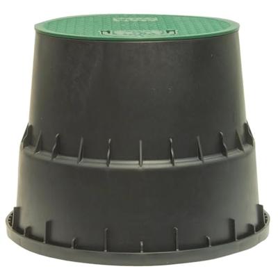 Grondput voor afsluiter Zwart/Groen - rond - diameter 253mm - hoogte 261mm