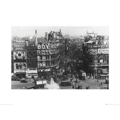 Kunstdruk Time Life - Piccadilly Circus London 1942 60x80cm Kunstdruk Time Life - Piccadilly Circus London 1942 60x80cm