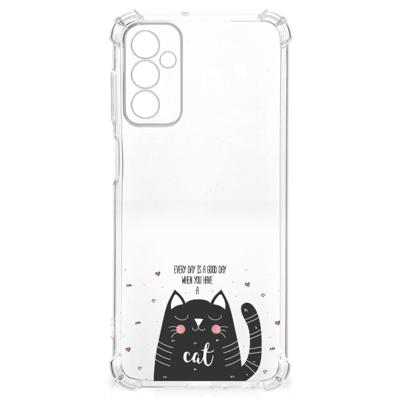 Samsung Galaxy M13 4G | M23 Stevig | Bumper Hoesje | Cat Good Day Samsung Galaxy M13 4G | M23 Stevig | Bumper Hoesje | Cat Good Day