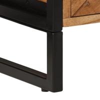 Badkamerkast 40x30x60 cm massief acaciahout en ijzer - thumbnail