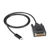 Black Box USB-C naar DVI-adapterkabel, 1080p HD, 3 ft - thumbnail