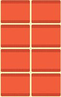 Avery diepvriesetiketten in blister, rood, 40 etiketten - thumbnail