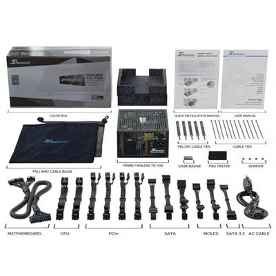 Seasonic PRIME Fanless TX PC-netvoeding 700 W ATX 80 Plus Titanium Seasonic PRIME Fanless TX PC-netvoeding 700 W ATX 80 Plus Titanium