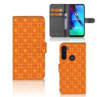 Motorola Moto G Pro | Telefoon Hoesje | Batik Oranje - thumbnail