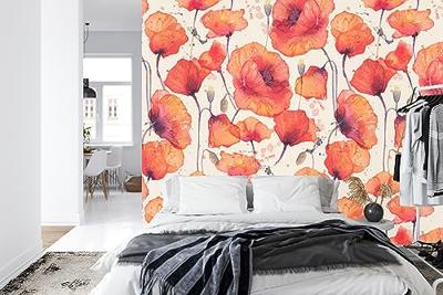 Fotobehang - Prachtige rode Klaprozen, 11 maten, Premium print, inclusief behanglijm