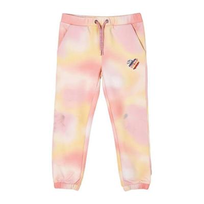 s.Oliver tie-dyeregular fit joggingbroek geel/oranje/roze s.Oliver tie-dyeregular fit joggingbroek geel/oranje/roze