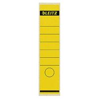 Leitz rugetiketten, zelfklevend, ft 6,1 x 28,5 cm, pak van 10 stuks, geel - thumbnail