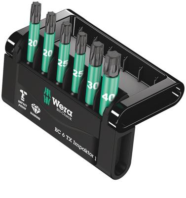 Wera Bit-Check 6 TX Impaktor 1, 6 -delig - 1 stuk(s) - 05057693001