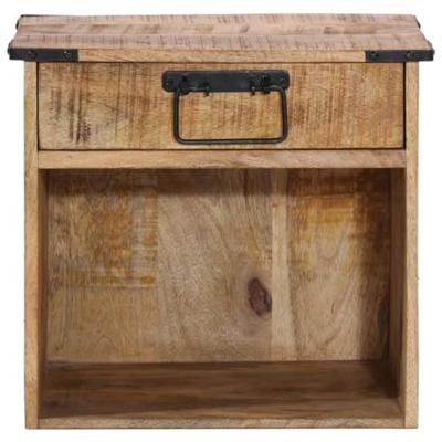 Nachtkastje 40x30x37 cm massief mangohout