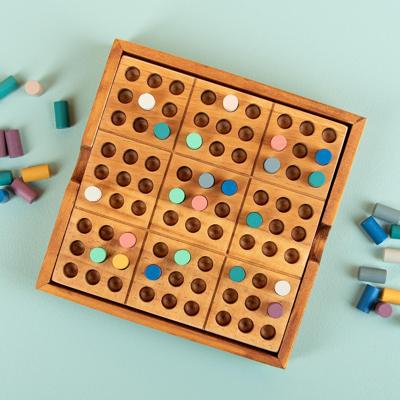 Houten Sudoku Spel Met Kleurtjes