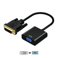 AISENS A147-0352 DVI-D naar VGA DVI 24+1 stekker naar HDB15 bus, zwart, 10 cm - thumbnail