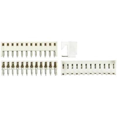 Molex 38001342 Female header, inbouw (standaard) Totaal aantal polen: 12 Rastermaat: 2.54 mm Inhoud: 1 stuk(s) Tray