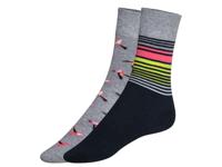 2 paar sokken (Donkerblauw gestreept, 43-46) - thumbnail