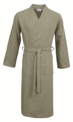 Carl Ross Carl Ross Unisex Badjas Kimono 38100 Forest green/Silver XL